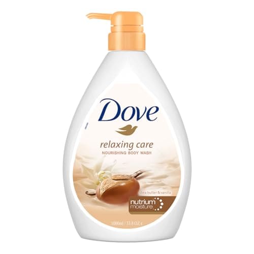 🛒 Dove Relaxing Shea Butter Body Wash with Vanilla for Soft Skin, Soothing Scent, 1L