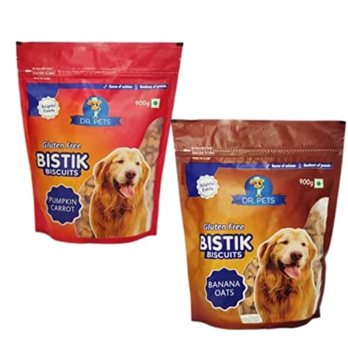 Dr.Pets Bistik Dog Food Treat - Dog Biscuits for Adult Dog &...