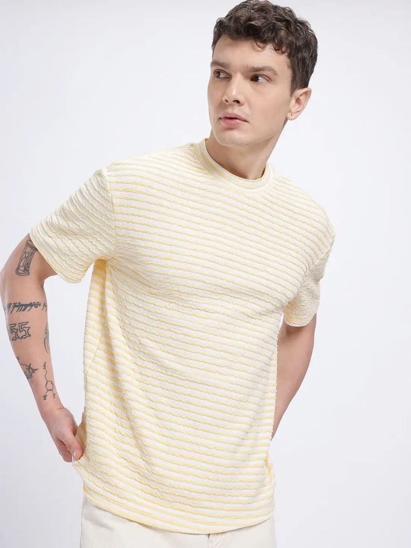 Striped t shirt ✅₹244     l⭐3.9