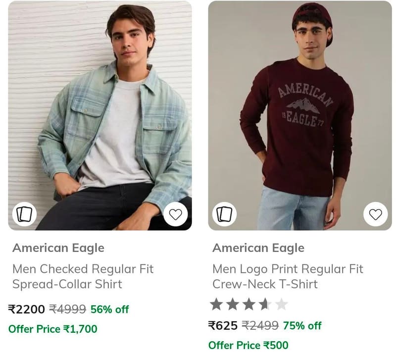 Ajio | American Eagle Min 50%