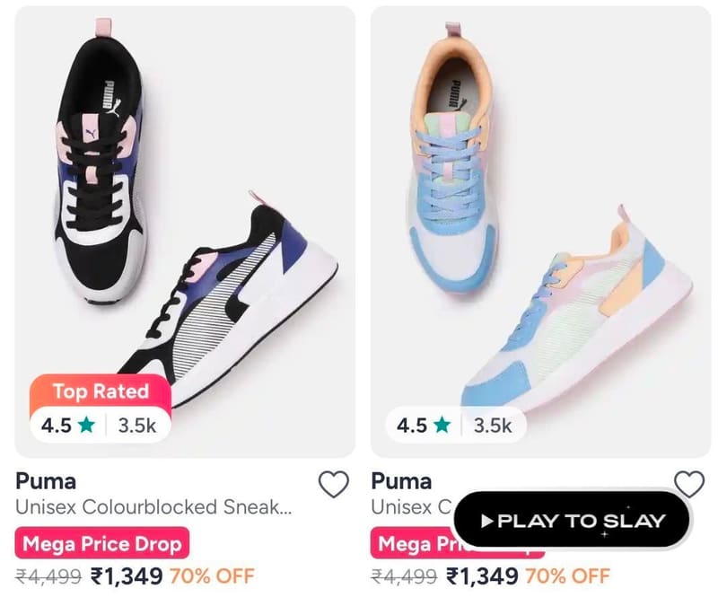 Myntra | 👟 Puma Clothing & Footwear - Up to 70% Off!