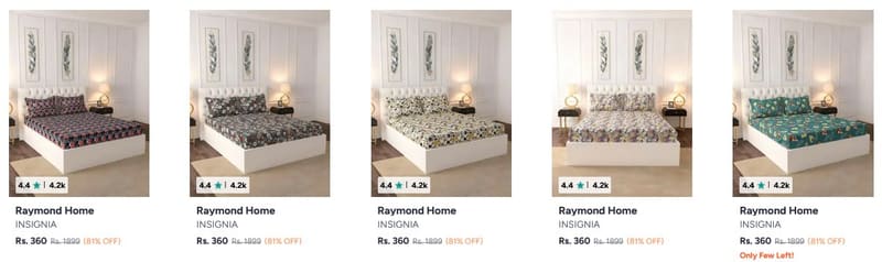 🛏 Myntra Raymond Home Bedsheet Sale ✨