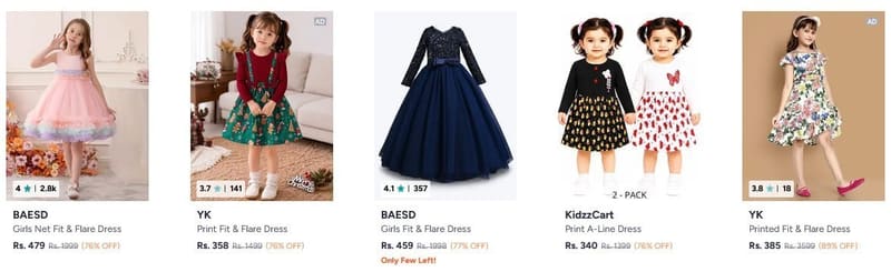 👗 Myntra Kids Dresses Under ₹500 🧒✨