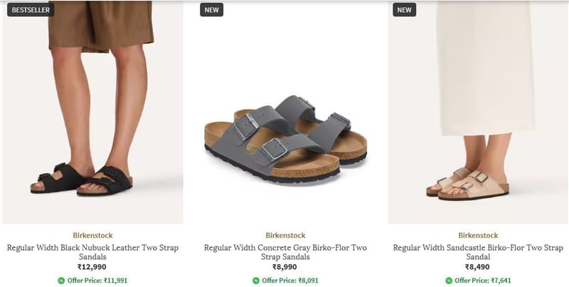 Ajio | Upto 60% Off On Shop Birkenstock's Latest Collection