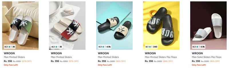 🔥 Myntra WROGN Flip Flops Sale 🩴✨
