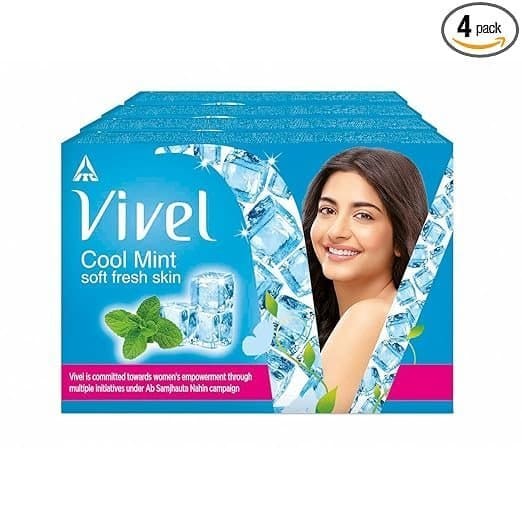 Amazon | Vivel Cool Mint Soap (Pack Of 4) @149