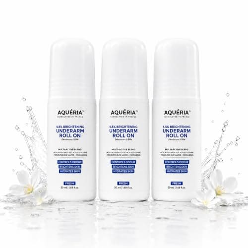 Aqueria Underarm Brightening Roll-On for Men & Women | Lacti...