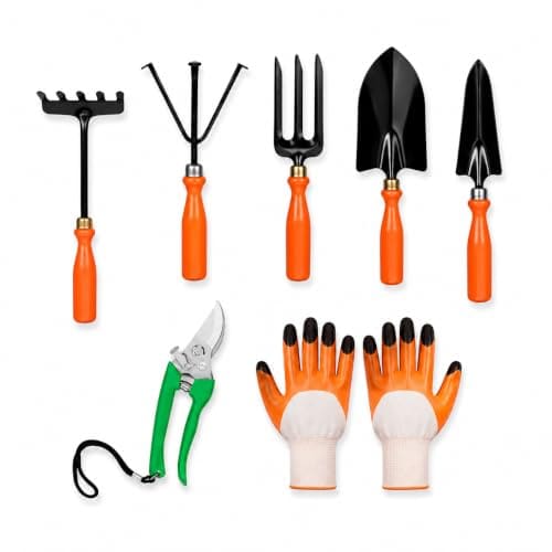 Tools, 7Pcs Gardening Tools Kit for Home Garden - (Cultivato...