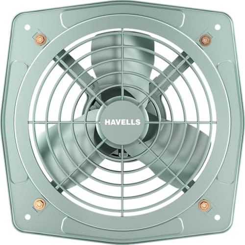🛒 Havells Ventil Air DSP 230mm Exhaust Fan | Strong Air Suction, Rust Proof Body |Suitable for Bathroom, Kitchen, and Office| Warranty: 2 Years | (Pack of 1, Pista Green)