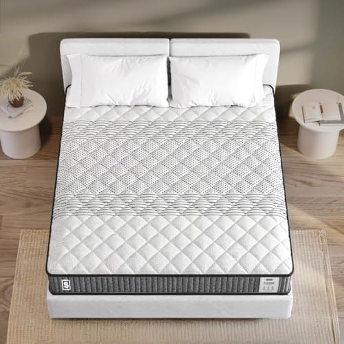 🛒 Springwel Essential Reversible 4 Inch Mattress | 15 Yrs Warranty | HR Foam | Medium Firm Quilted Mattress with Breathable & Anti Microbial Bamboo Charcoal Fabric Cover | King Size (72X72X4) Inches