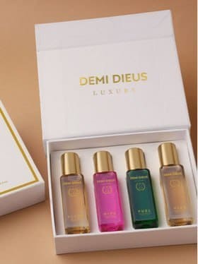🌸 DEMI DIEUS Set Of 4 Fleur Vibe Fuel Diva Long Lasting Eau De Parfum (20 ml Each)