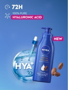 🧴 NIVEA Cocoa Nourish Body Lotion with Hyaluronic Acid Moisturizer (400 ml)
