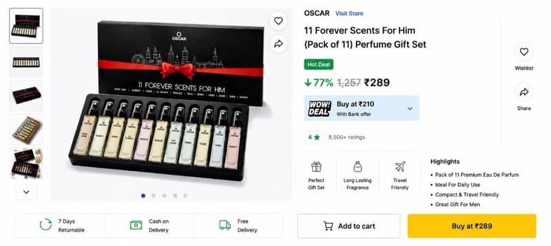 GRAB (Pack of 11) @ ₹289.