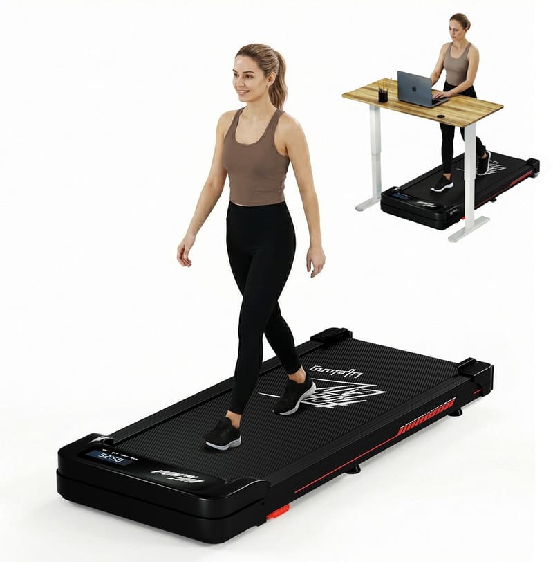 Walking Pad Treadmill | 3 HP Motor | 2-Level Manual Incline ...