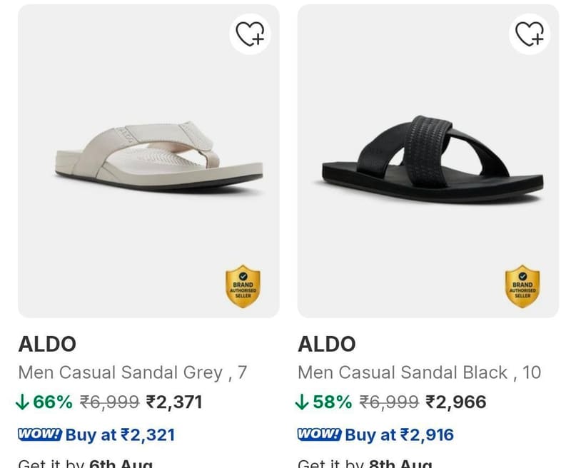 Flipkart Loot Deal : Upto 70% Off On ALDO Shoes (Premium Brand).