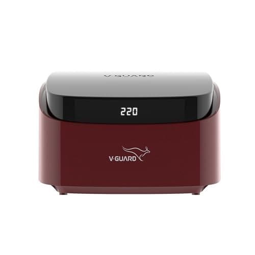 🛒 V-Guard Trossia 450 DG Stabilizer for Refrigerator up to 450 Litre | Overheat Protection | 2 A Capacity | Digital Display | 3 Year Warranty by V-Guard | Metallic Cherry (Working Range:125-290 VAC)