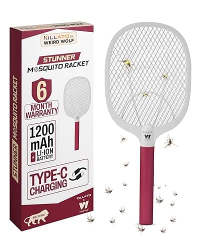 🛒 Weird Wolf Heavy Duty Rechargeable Mosquito Killer Racket