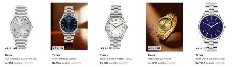 🔥 Myntra Timex Watches Sale ⌚️🔥