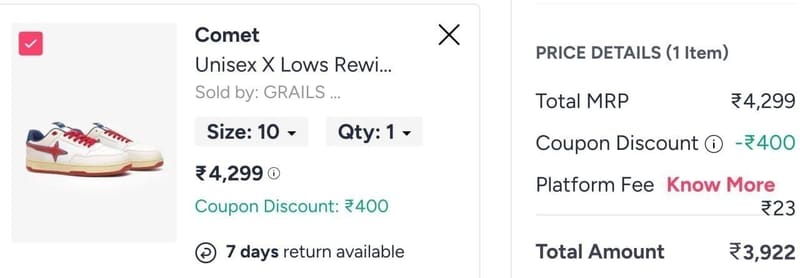 Comet Shoe Flat 400 off