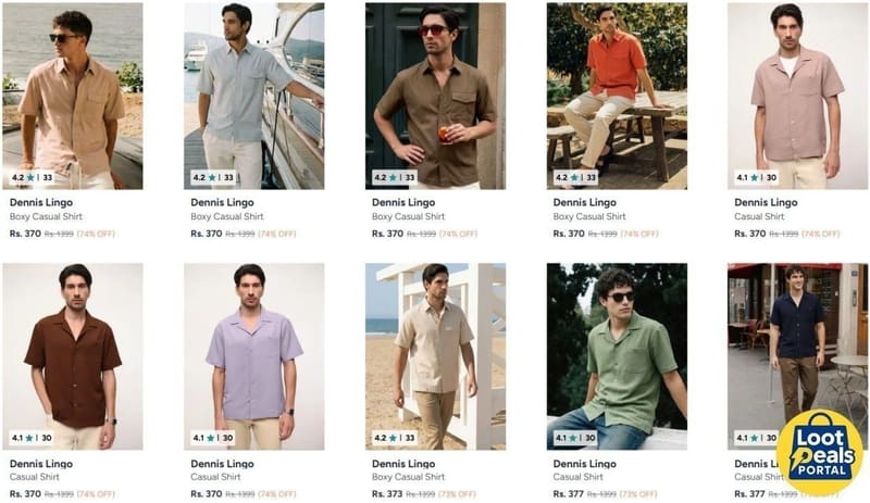 Upto 80% off on DennisLingo Clothing