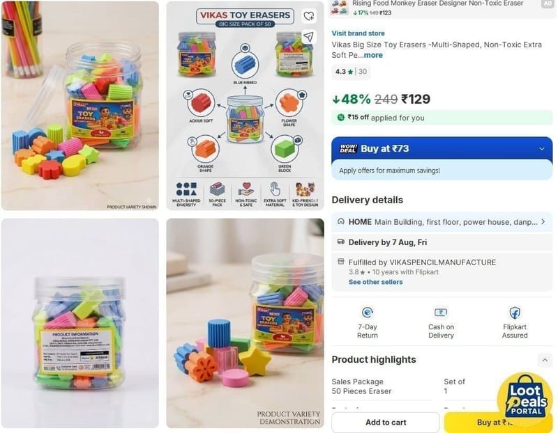 Fast (Pack of 50) @ ₹129.