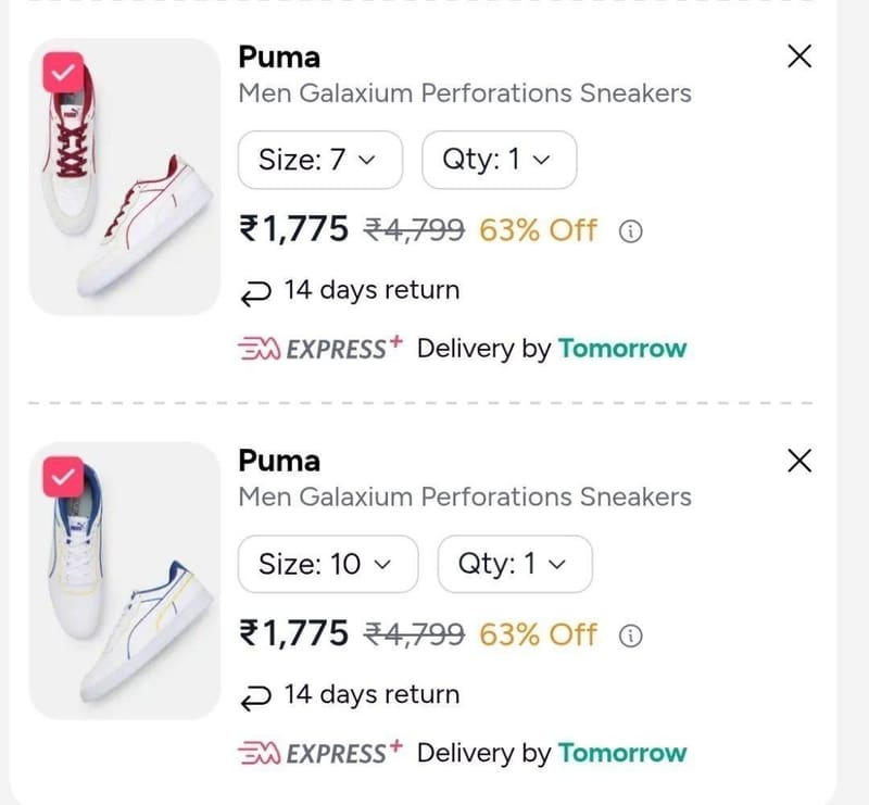 Puma Sneaker for ₹1,775