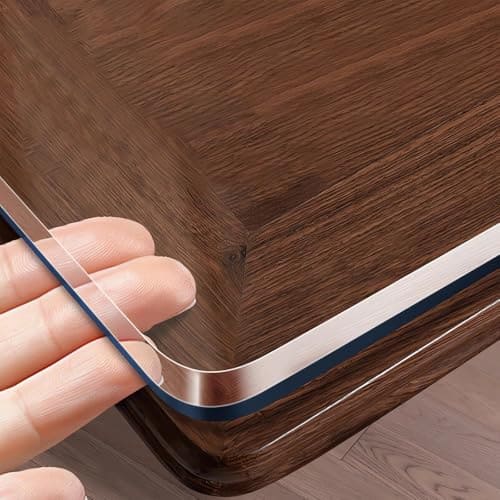 🛒 ZENMAT 3mm Thick Table Cover 4 Seater,6 Seater | Premium Transparent Dining Table Cover | Heat-Resistant Up to 80C | Waterproof, Stain-Free, Ultra-Clear | Customizable Sizes