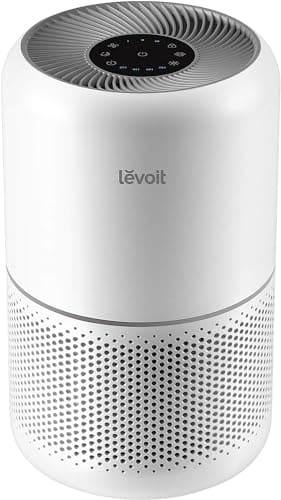 🛒 LEVOIT Air Purifier for Home Allergies and Pets Hair Smokers in Bedroom, H13 True HEPA Filter, 24db Filtration System Cleaner Odor Eliminators, Remove 99.97% Dust Smoke Mold Pollen, Core 300, White