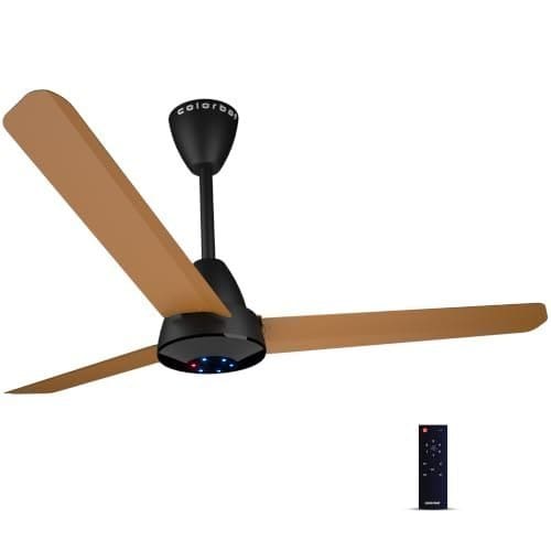 🛒 Colorbot Helix BLDC Ceiling Fans 1200mm | BEE 5 Star Rated Power Saver | AeroQuiet+ Technology | 370 RPM | Remote Control (Boost, Timer, LED, Reverse Mode) | 4 Years Warranty (Urban Oak)