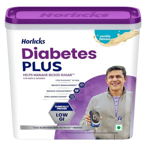 🛒 Horlicks Diabetes Plus, Vanilla, 1kg Container | Helps Manage Blood Sugar From Day 1
