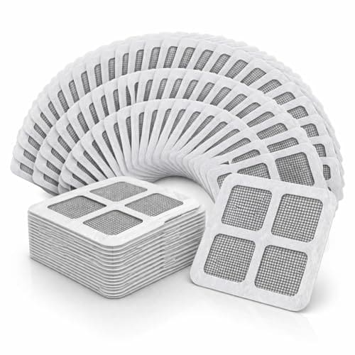 🛒 WINAORY Pack of 20 Disposable Shower Drain Cover Hair Catcher Shower Drain Mesh Stickers, Bathroom, Bathtub Drain Kitchen Floor Sink Strainer Filter