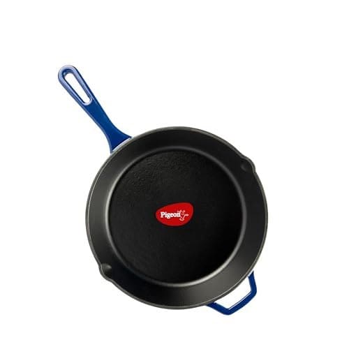 Pigeon Imperi Cast Iron Fry Pan/Skillet, Free Silicone Grip,...