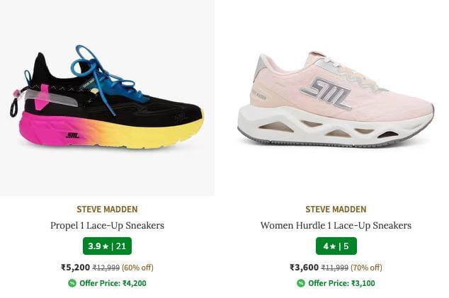🔥 AJIO STEVE MADDEN Footwear Sale 👟✨