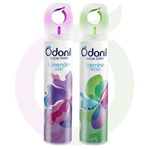 🛒 Odonil Air Freshener Room Spray - 440 ml Combo (Pack of 2, 220ml each) | Lavender Mist & Jasmine Fresh | Nature Inspired Fragrance for Home & Office | Long Lasting Fragrance | Instant Freshness