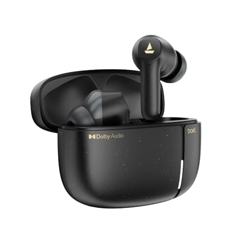 🛒 boAt 2026 Launch Airdopes Prime 800D, Surround Sound by Dolby Audio, 45H Battery, Quad Mic AI-ENx™, 11mm Drivers, ASAP™ Charge,App Support Wireless Bluetooth TWS Earbuds with mic(Black Raven)