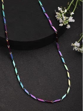 🔥 Roadster Men Rhodium-Plated Stainless Steel Chain 🔗