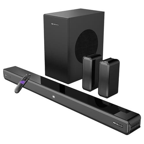 🛒 ZEBRONICS Juke BAR 9510WS PRO Dolby 5.1 Soundbar, Dolby Audio, 600 Watts, Wireless (Dual Rear Satellites & 6.5" Subwoofer), Triple Driver Soundbar, Bluetooth v5.1 | HDMI (ARC) | Optical | USB | AUX