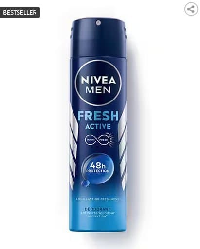 🔥 NIVEA Men Deo Fresh Active 48H (150 ml) 🧴