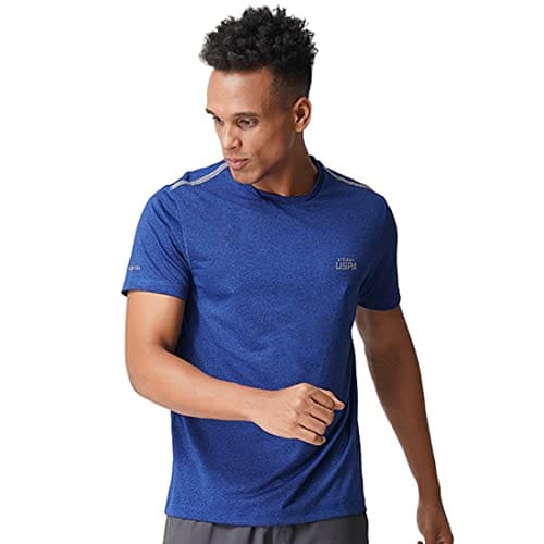 U.S. Polo ASSN. Mens Solid Polyester Crew Neck Regular Fit T...