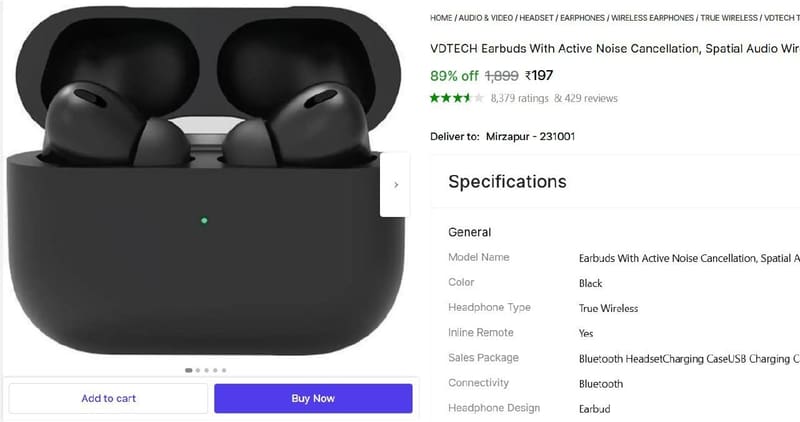 🔥  LOOT : TWS EARBUDS AT ₹197
