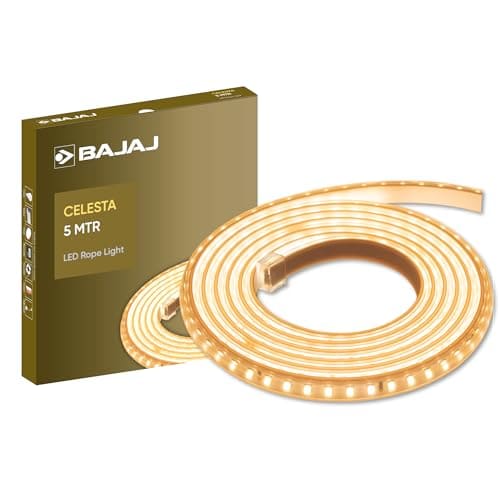 Bajaj Celesta Led Rope Light 120L 5M Cdl | 3.5 Kv Surge Prot...