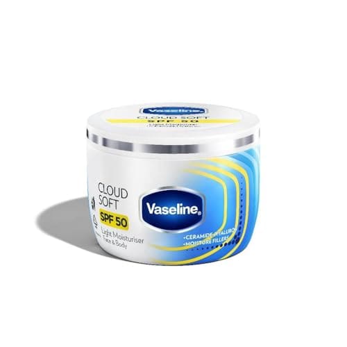 VASELINE Cloud Soft SPF 50 PA ++++ Light Moisturiser, 200 ml...