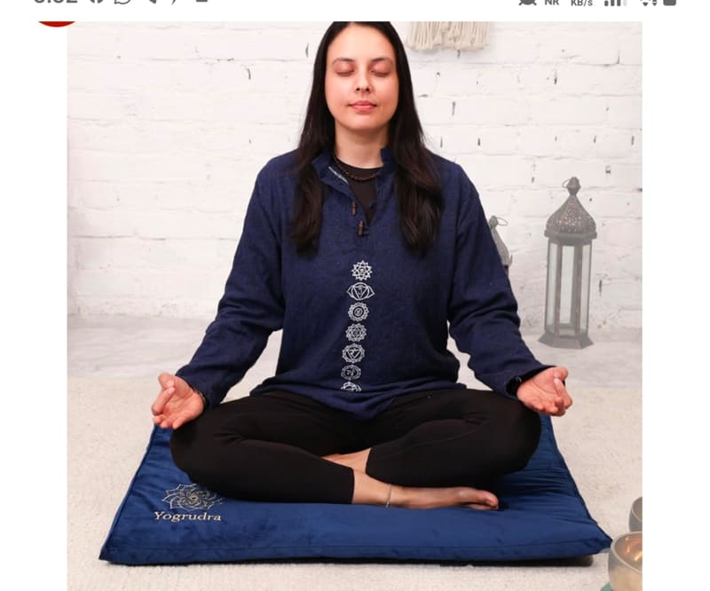 Meditation Mat - Cotton Filled Yoga and Meditation Pad @849.