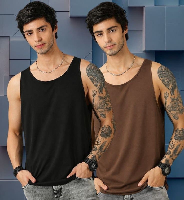Men vests pack of 2 ✅₹197