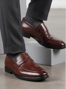🔥 Anouk Men Round Toe Formal Slip-Ons