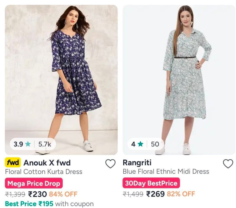 Myntra | Upto 85% Off On Women Ethnic Dresses