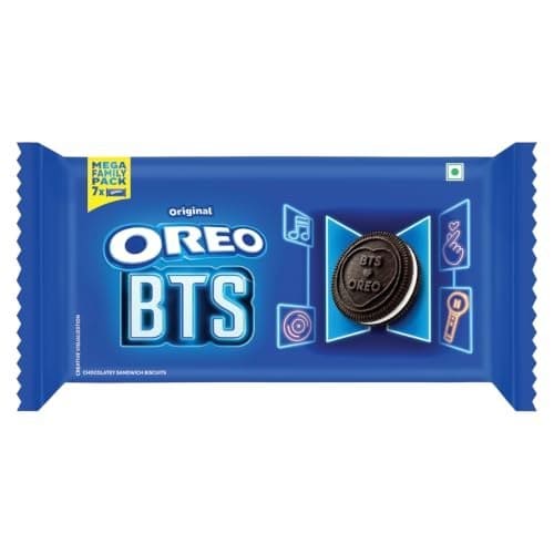 Cadbury Oreo Vanilla Flavour Creme Sandwich Biscuit Mega Fam...