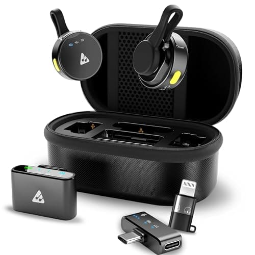 Audio Array Mic for YouTube Wireless, Microphone with Chargi...