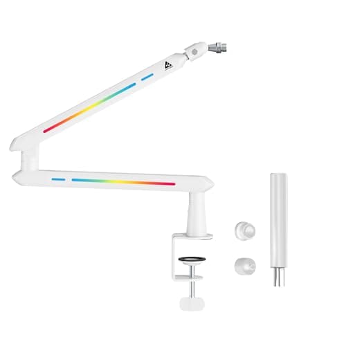 Audio Array AA-19WL RGB Low Profile Boomarm Stand with Riser...