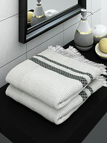 Athom Living Ecosaviour Premium Cotton Bath Towel Pearl Whit...